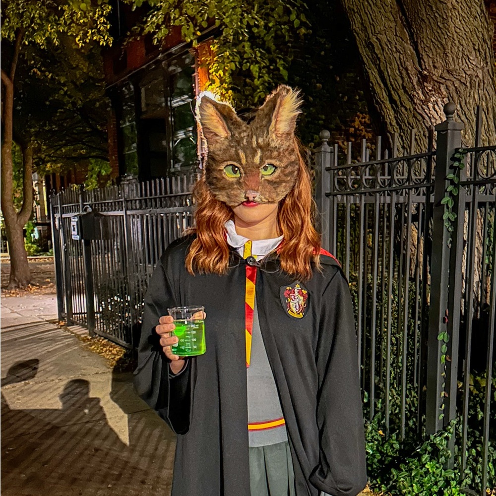 Realistic Brown Tabby Cat Mask: Handmade Faux Fur Costume - Picture 3 of 3